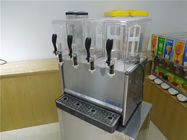 Four Tanks Fresh Juice Dispenser Machine , Restaurant / Party Beverage Dispenser